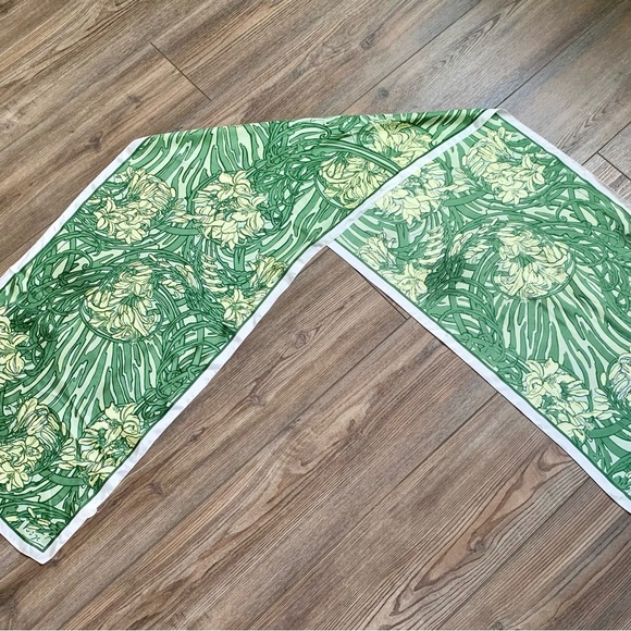 Hand Made Czech Republic Natural Silk Scarf  16/67” - Picture 8 of 8